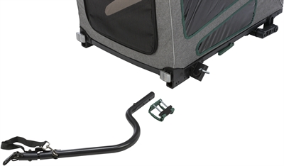 Trixie fietskar grijs / salie - Afbeelding 2