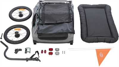 Trixie fietskar grijs / salie - Afbeelding 3