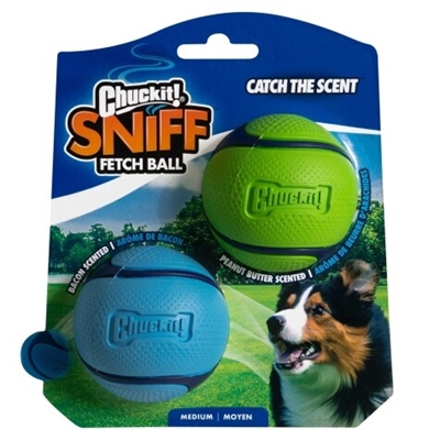Chuckit sniff fetch bal combo pindakaas & bacon - Afbeelding 2