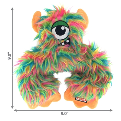 Kong frizzle frazzle met piep en kreukelgeluid verstevigd - Afbeelding 2