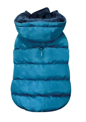 Croci hondenjas velveteen gevoerd blauw - Afbeelding 2