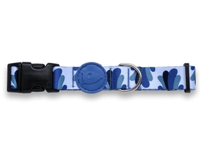 Morso halsband hond gerecycled splash blauw - Afbeelding 2
