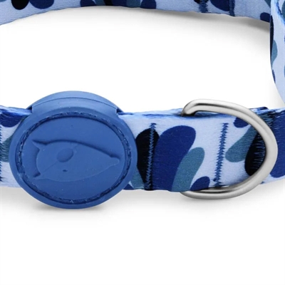 Morso halsband hond gerecycled splash blauw - Afbeelding 3