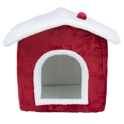 Trixie xmas kattenmand huis rood / wit - Afbeelding 2