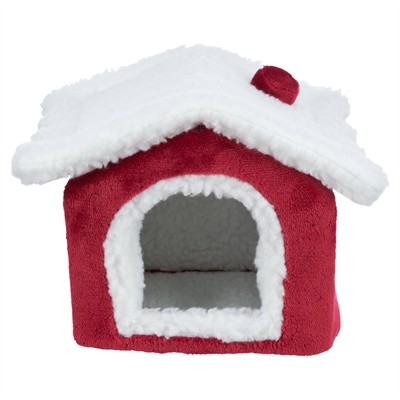 Trixie xmas cuddly cave degoe rood / wit - Afbeelding 2