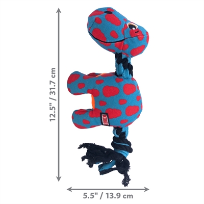 Kong signature dynos fleece met piep assorti - Afbeelding 5