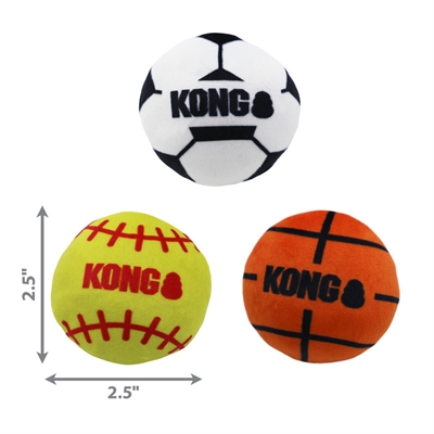 Kong cat sport balls met catnip assorti - Afbeelding 2