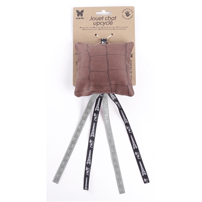 Martin kattenspeelgoed angeline kruis gerecycled leer / lint assorti - Afbeelding 2