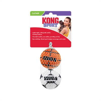 Kong cat sport balls met catnip assorti - Afbeelding 6