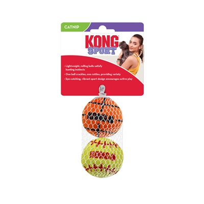 Kong cat sport balls met catnip assorti - Afbeelding 7