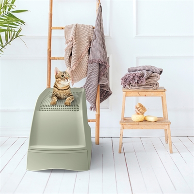 Imac kattenbak frida met lade groen - Afbeelding 2