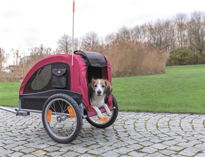 Trixie hondenfietskar zwart / rood - Afbeelding 3