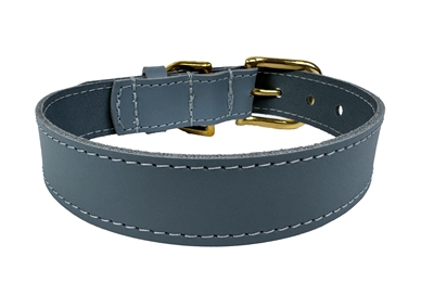 Sazzz halsband hond braveheart classic leer lichtblauw - Afbeelding 2