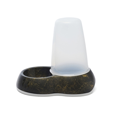 Savic drinkbak loop marble zwart / goud - Afbeelding 5