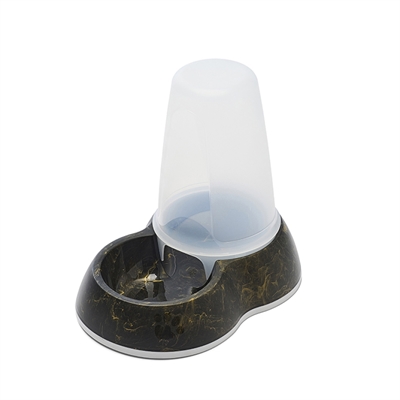 Savic voerdispencer loop marble zwart / goud - Afbeelding 3