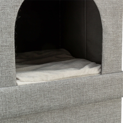 Trixie kattenmand / kattenhuis kimy soft 2 verdiepingen lichtgrijs - Afbeelding 5