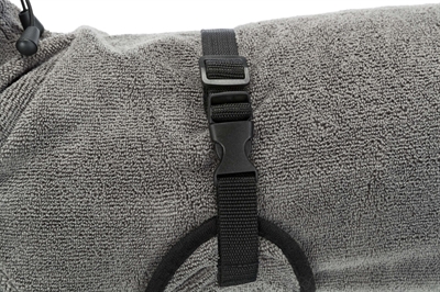 Trixie badjas hond badstof grijs - Afbeelding 6