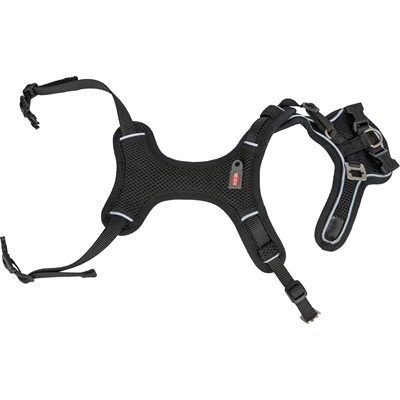 Trixie hondentuig premium flexmesh brede borst zwart - Afbeelding 2