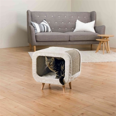 Trixie alicia relax huis lichtgrijs / grijs gemeleerd - 48x48x38 cm - Afbeelding 3