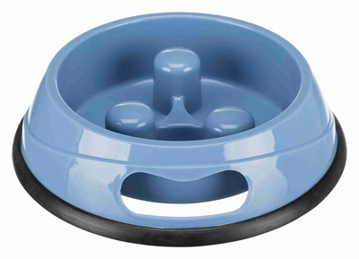 Trixie voerbak slow feed kunststof anti-slip assorti - 20 cm 450 ml