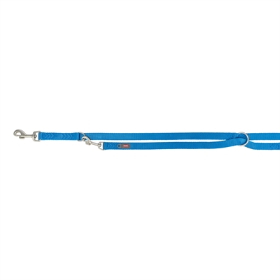 Trixie hondenriem premium dubbelgestikt verstelbaar royal blauw - Afbeelding 2