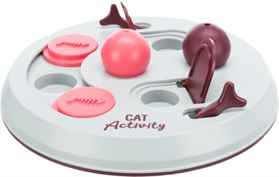 Trixie cat activity flip board bes / roze / lichtgrijs - 23x23 cm - Afbeelding 2