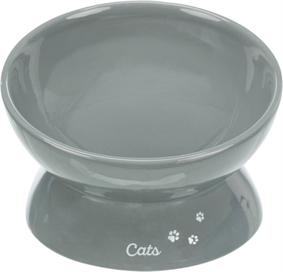 Trixie voerbak kat xxl keramiek verhoogd grijs - 350 ml 17 cm - Afbeelding 2