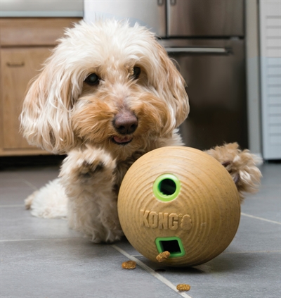 Kong bamboo feeder bal voerbal - 12x12x12 cm - Afbeelding 2
