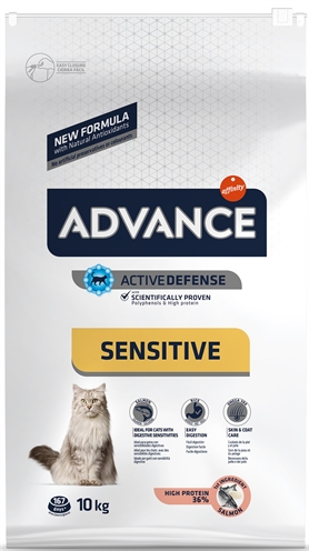 Advance cat adult sensitive salmon - 10 kg - Afbeelding 2