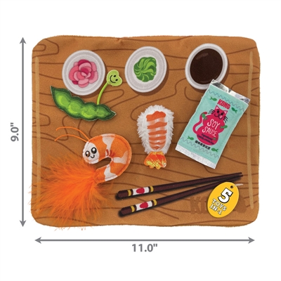 Kong pull-a-partz sushi - 26,5x21,5x2,5 cm - Afbeelding 3