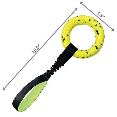 Kong reflex tug geel - 40x14x3 cm - Afbeelding 2