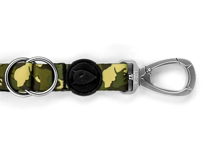 Morso hondenriem verstelbaar gerecycled full metal dog bruin - Afbeelding 2