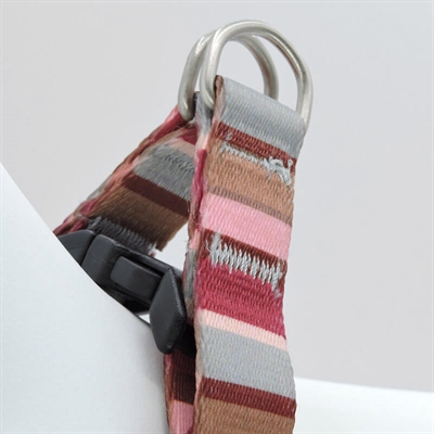 Morso mini hondentuig verstelbaar gerecycled skyline rood / roze - Afbeelding 6
