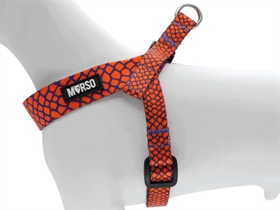 Morso mini hondentuig verstelbaar gerecycled urban lizard rood - Afbeelding 3