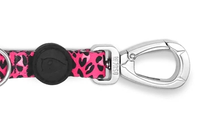 Morso hondenriem verstelbaar gerecycled bubble leo roze - Afbeelding 2