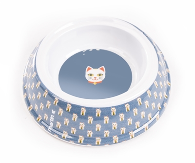 Martin voerbak / drinkbak kat melamine japan assorti - 150 ml - Afbeelding 2