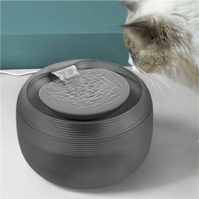 Martin drinkfontein voor kat en kleine hond zwart - 21x21x15 cm 2,5 ltr - Afbeelding 5