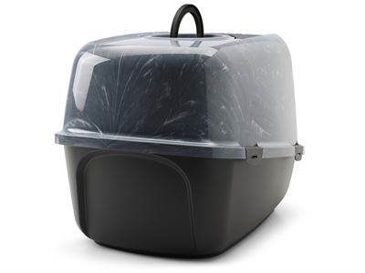 Savic kattenbak nestor jumbo marble grijs / zwart - 66,5x48,5x46,5 cm - Afbeelding 6