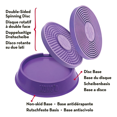 Kong licks spinz paars - 15x15x4 cm - Afbeelding 2