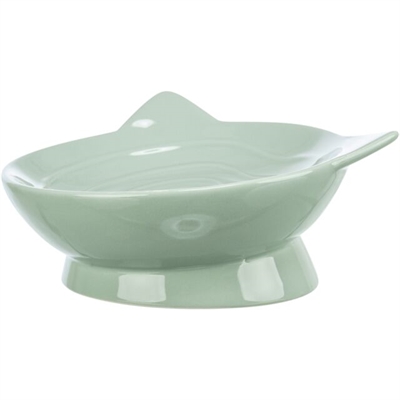 Trixie voerbak / drinkbak kat viviana keramiek salie - 150 ml 14 cm - Afbeelding 2