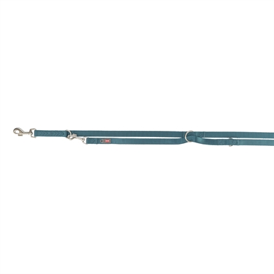 Trixie hondenriem premium verstelbaar petrol blauw - Afbeelding 2