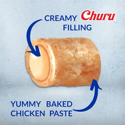 Inaba dog churu bites chicken recipe wraps chicken with salmon recipe - 8x12 gr - Afbeelding 2