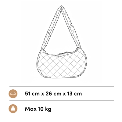 Obi & jack luxe draagtas slate grey - 51x26x13 cm - Afbeelding 7