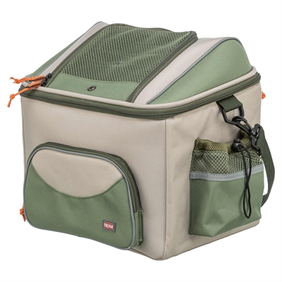 Trixie fietsmand voor stuur polyester olijfgroen / beige - 48x34x40 cm - Afbeelding 2