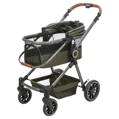 Trixie hondenbuggy maximaal 22 kg olijfgroen - 56x100x101 cm - Afbeelding 2