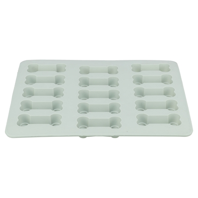 Trixie bakmat voor dierensnacks botvorm bpa vrij grijs - 24x29 cm - Afbeelding 2