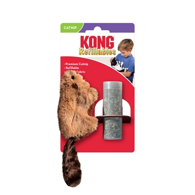 Kong kat catnip bever - 16,5x4,5x4 cm - Afbeelding 2