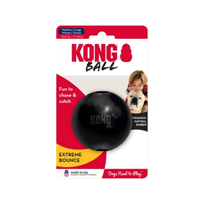 Kong extreme rubber bal zwart - Afbeelding 2