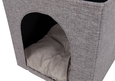 Trixie kattenmand iglo ella grijs - 37x33x33 cm - Afbeelding 2