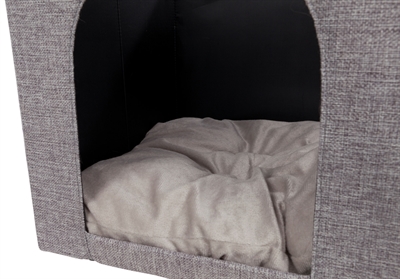 Trixie kattenmand iglo ella grijs - 37x33x33 cm - Afbeelding 4